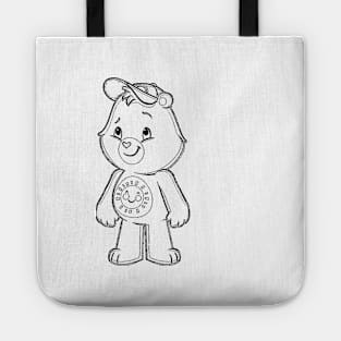 caring handsome bear Tote