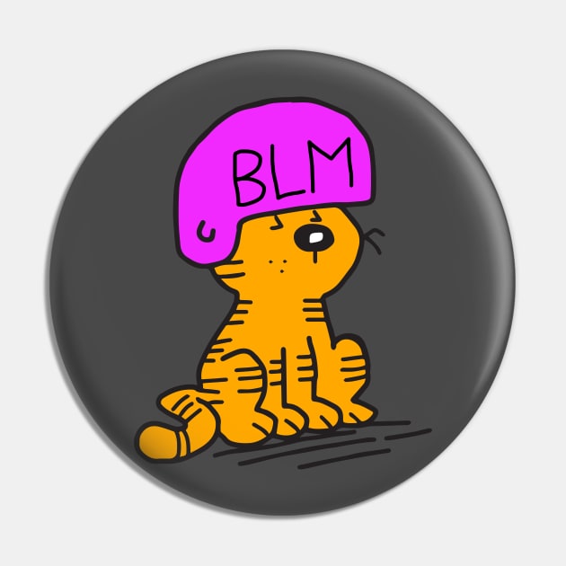 Black Lives Matter Heathcliff Helmet Pin by jerrodkingery