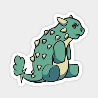 Grumpy ankylosaurus Magnet