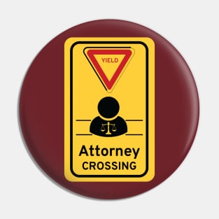 Attorney Crossing Pin