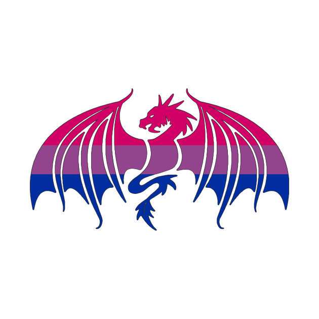 Bisexual Pride Dragon by EmrysMartigan