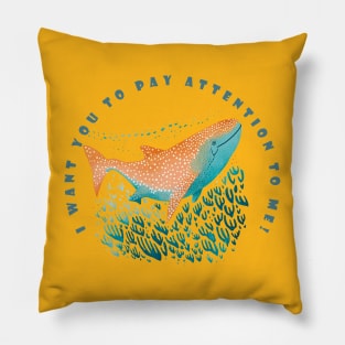 The whale shark. The magical nature of Australia. Pillow