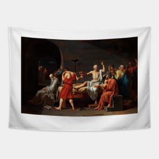 The Death of Socrates, 1787 artwork (C041/9950) Tapestry