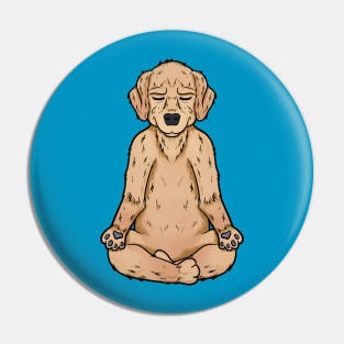 golden retriever yoga animal cute and funny manaste Pin