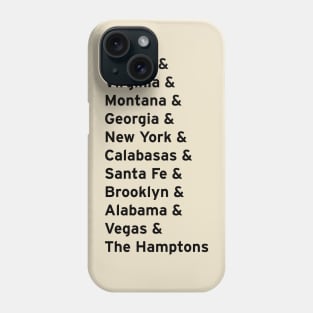 The Album Places Phone Case