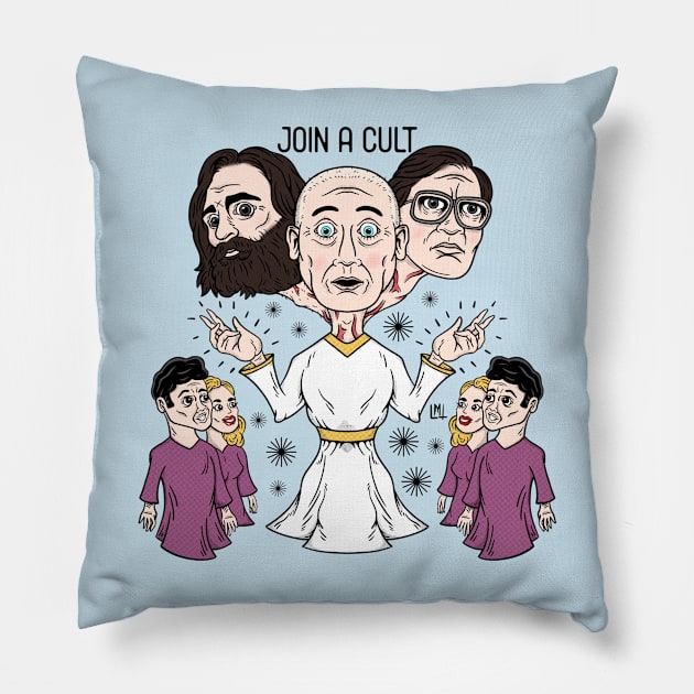 Join A Cult Pillow by LoudMouthThreads