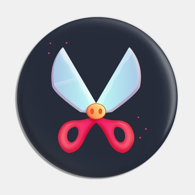 Scissors Pin by tribhuvansuthar