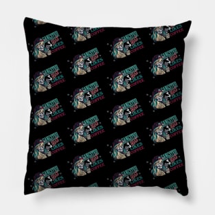 Gangster girl pattern design Pillow