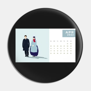 Calendar 2022 April with Korean Dramas Pin