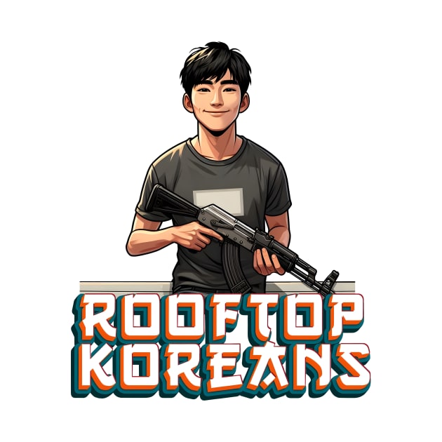 Rooftop Koreans by Rawlifegraphic