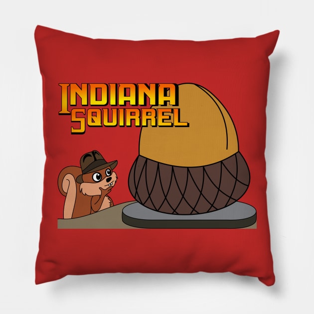 Indiana Squirrel Pillow by Shrenk