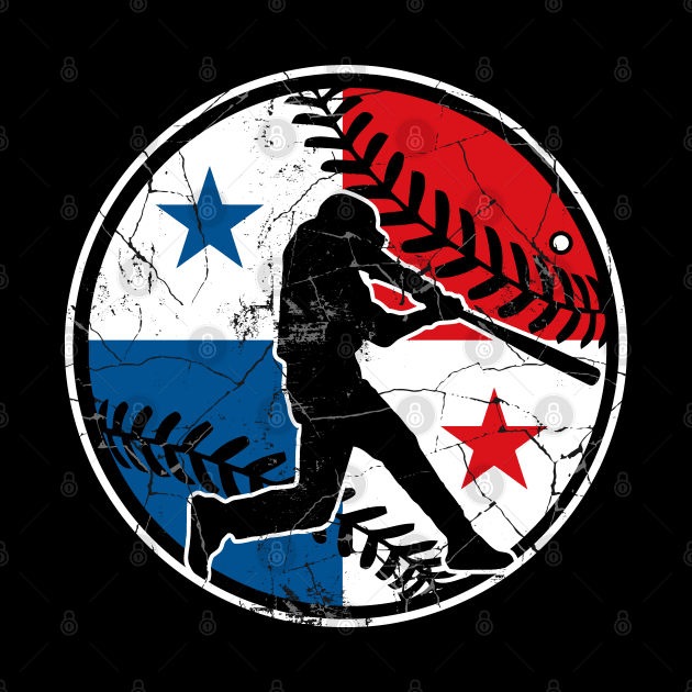 Panama Flag Baseball Hitter Italy Baseball Fan Panama by TeeCreations