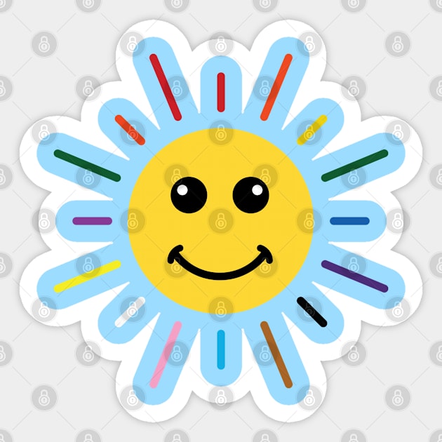 LGBTQ SUN RAYS - Lgbtq - Sticker | TeePublic