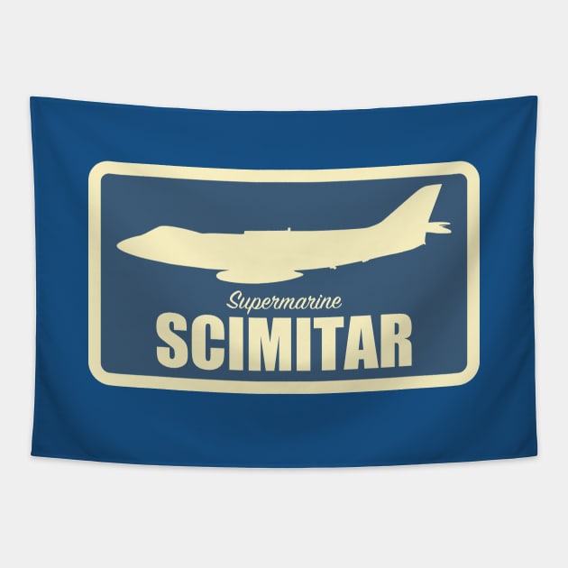 Supermarine Scimitar Tapestry by TCP