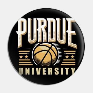 PURDUE Basketball Tribute - Basketball Purdure University Design Purdue Tribute - Basket Ball Player Pin