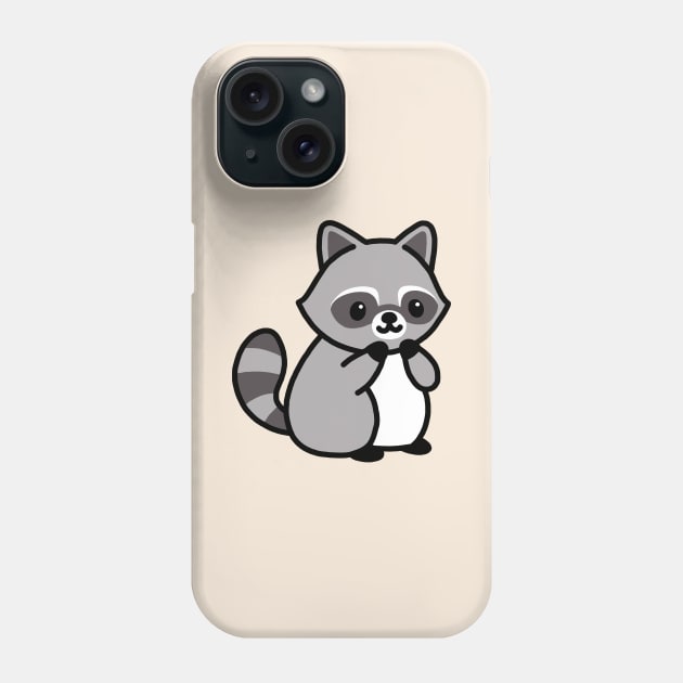 Raccoon Phone Case by littlemandyart