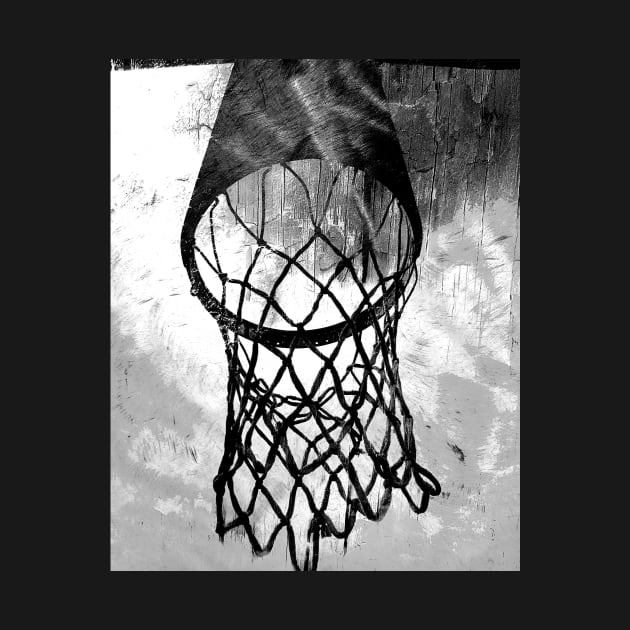 Basketball art print swoosh 41- black and white basketball art by takumipark