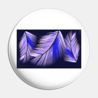 Blue palms on dark blue background Pin