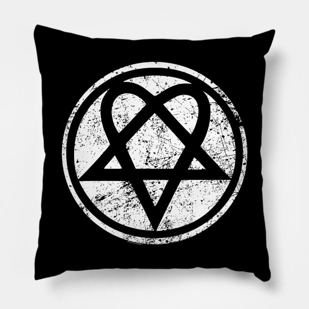 HEARTAGRAM - 2.0 Pillow by ROBZILLA