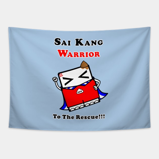 Sai Kang Warrior - To The Rescue!!! Tapestry by Frozenfa