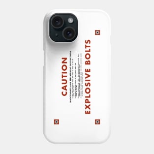 CAUTION: EXPLOSIVE BOLTS [2001: A SPACE ODYSSEY, 1968] Phone Case