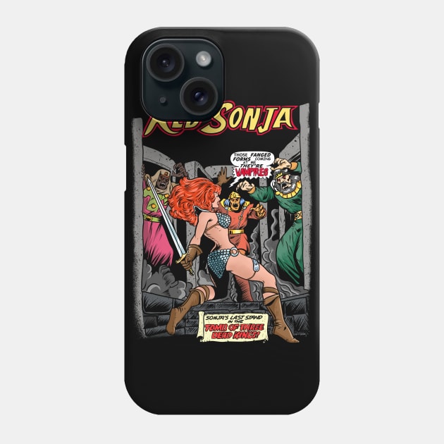 Red Sonja Cover Phone Case by OniSide