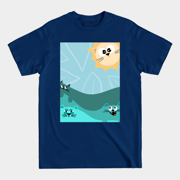Abstract Cats - Cats - T-Shirt