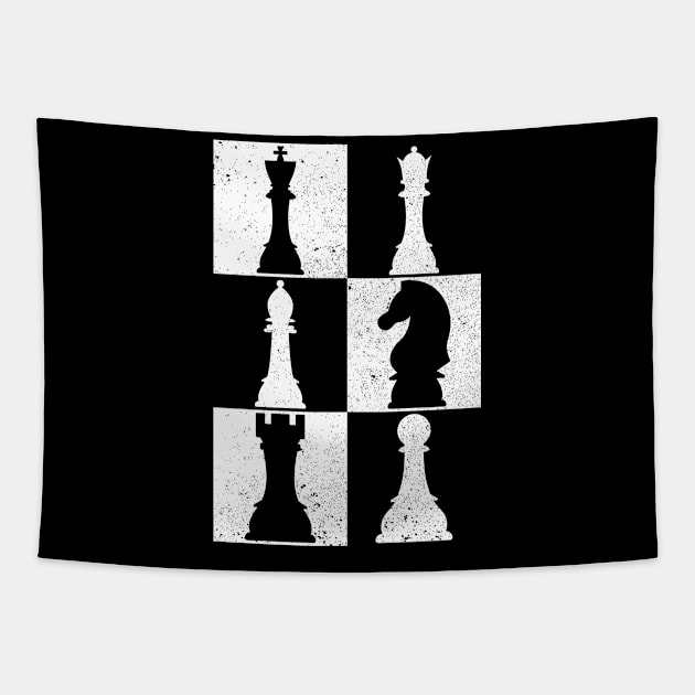 Chess Player Chess Board Chess Piece Tapestry by auviba-design