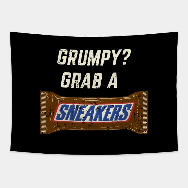 Grumpy? Grab a Sneakers Tapestry by leynard99