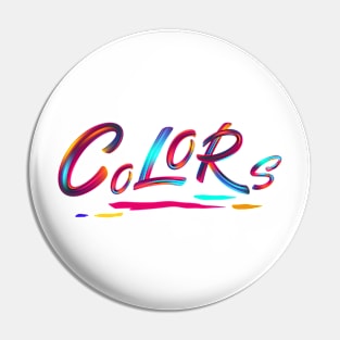 Colorful typography Pin