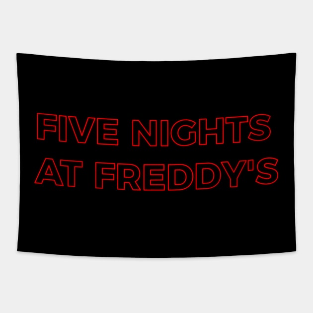 FIVE NIGHTS AT FREDDY'S alt. font Tapestry by AizaBreathe