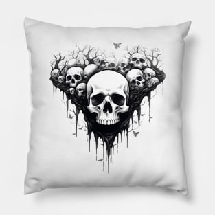 Skull Heads Pillow