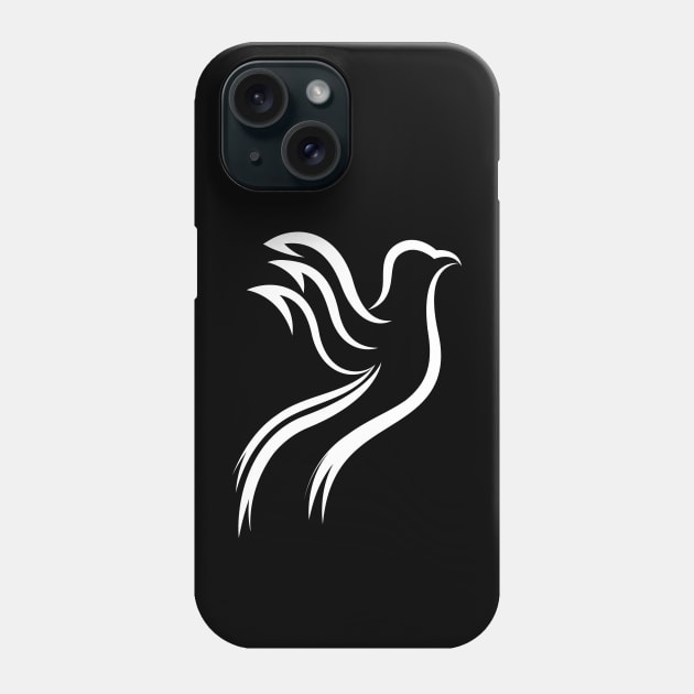 white bird Phone Case by Express Yourself everyday