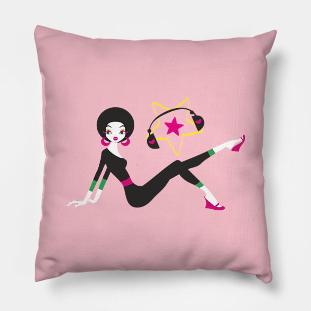 Party Girl Pillow by ilhnklv