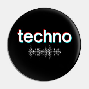 Techno Music Pin