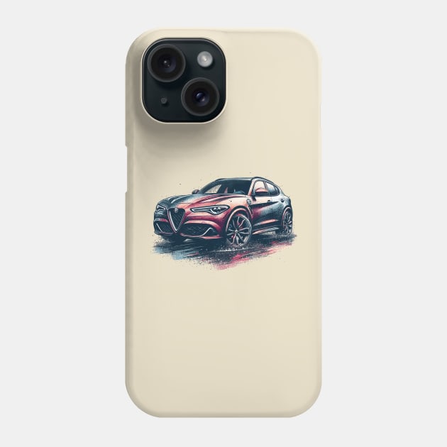 Alfa Romeo Stelvio Phone Case by Vehicles-Art