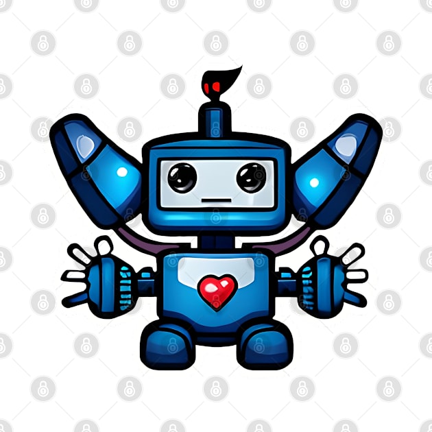 Robo Looking For A Heart & Love by Art by Nabes