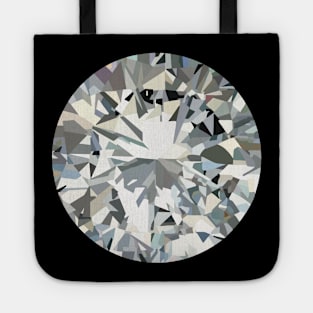 Illustration of a round shinny diamond Tote