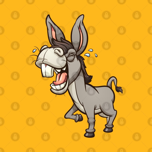 Laughing donkey by memoangeles