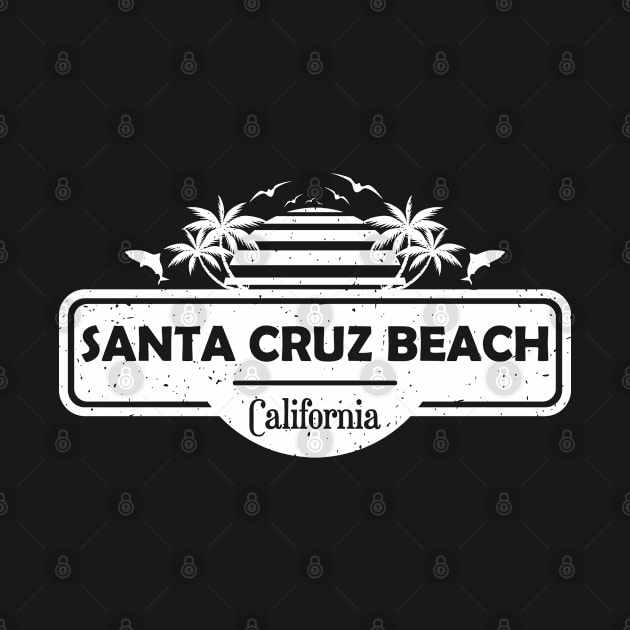 Santa Cruz Beach California, Palm Trees Sunset Summer by Jahmar Anderson