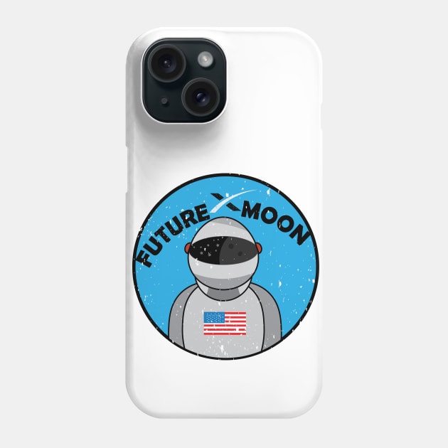 Future Moon Phone Case by Mathew Graphic