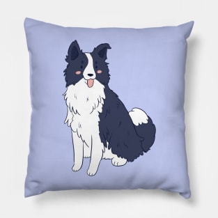 Cute border collie Pillow