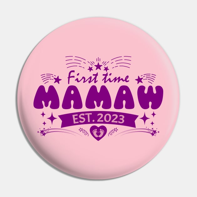 First Time Mamaw Est. 2023-T Shirts | Mother's Day Gift Ideas Pin by GoodyBroCrafts