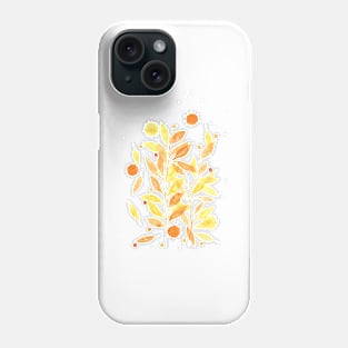 Peach and lemon plants Phone Case