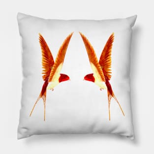 Birds with wings open and flying Pillow