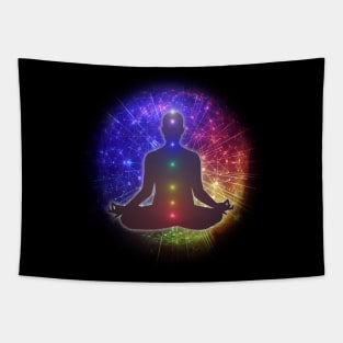 Energy Flow Radiance Chakra Meditation Tapestry