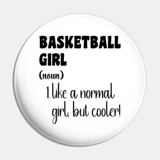 Basketball Girl Pin