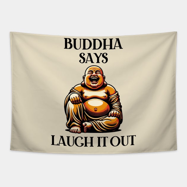 Laughing Buddha Tapestry by Art_Boys