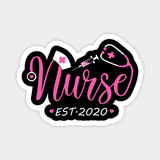 Nurse Est 2020 Nursing School Graduation Gift Magnet