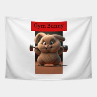 Ben the Gym Bunny - Work out time Tapestry